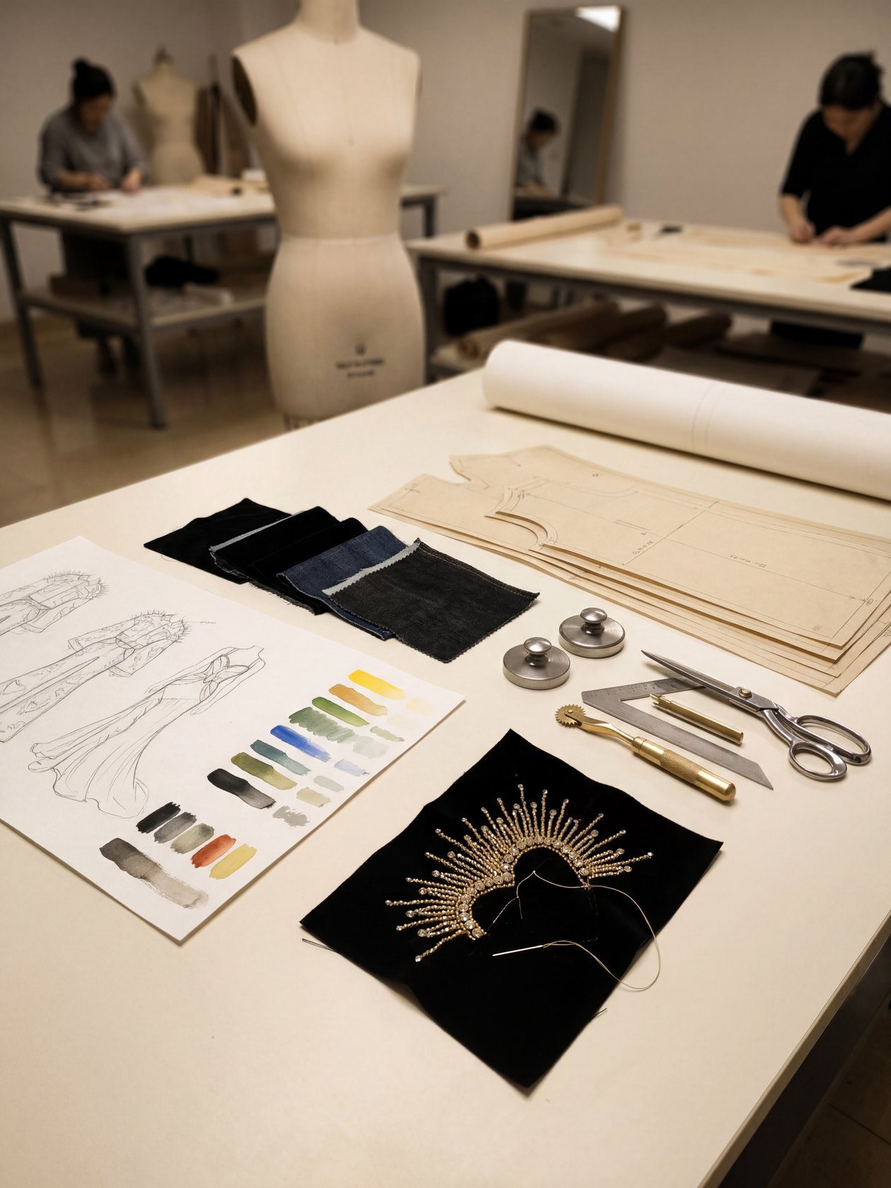 Couture pattern and atelier process